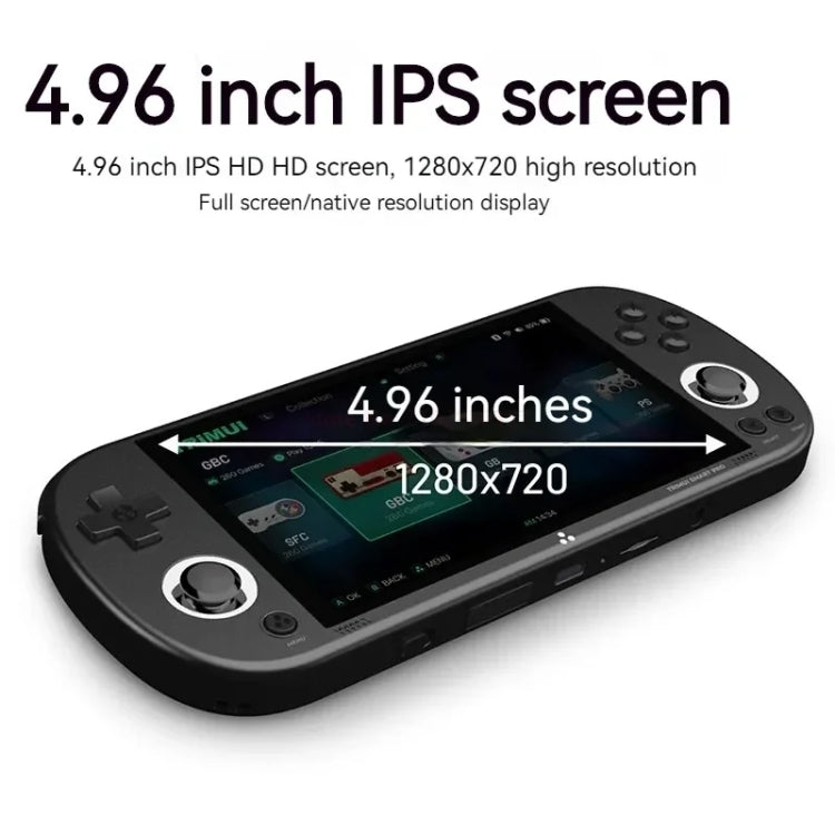 Trimui Smart Pro 4.96 Inch IPS Screen Handheld Game Console Open Source Linux System, 64G, 128G, 256G