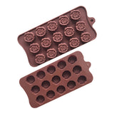 15 Grids Dimensional Rose Chocolate Mould Silicone Handmade Soap Molds, 15 Grids Rose Chocolate