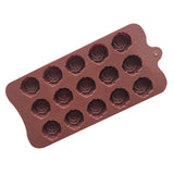 15 Grids Dimensional Rose Chocolate Mould Silicone Handmade Soap Molds, 15 Grids Rose Chocolate