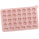 34 Grids Cats Butterfly Flower Silicone Mould DIY Cookie And Candy Decoration Molds, 34 Grids Cats Butterfly Flower