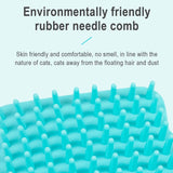 3pcs Pet Table Leg Hair Rubbing Massage Brush Cat Scratcher, Mint Green, Grey, Orange