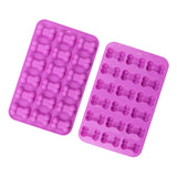 18 Grids Dog Bone Silicone Baking Cake Molds DIY Fire Paint Wax Mould, 18 Grids Dog Bone