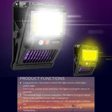 Solar Wall Lamp With Clip Mosquito Killer Lamp Portable Body Sensor Outdoor Garden Light, E-SMARTER W7105-1 Patch, E-SMARTER W7105-2 COB