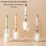 Removable Double Cleaning Cup Brush Sponge Long Handle Wine Glass Thermos Bottle Brush