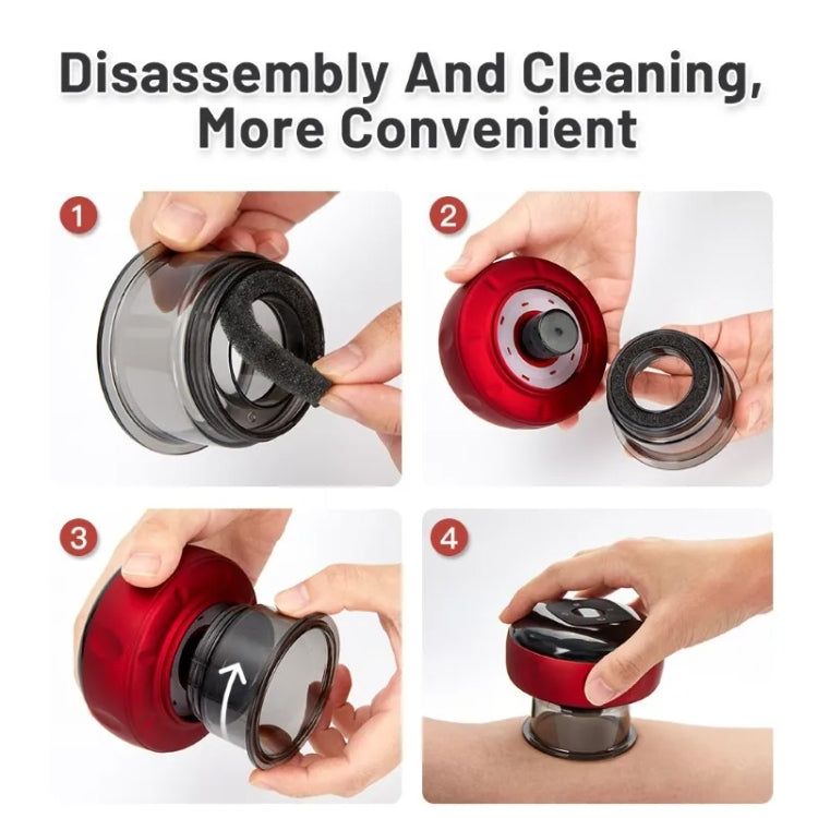 12-speed Remote Control Cupping Therapy Massager Set with 3 Cups