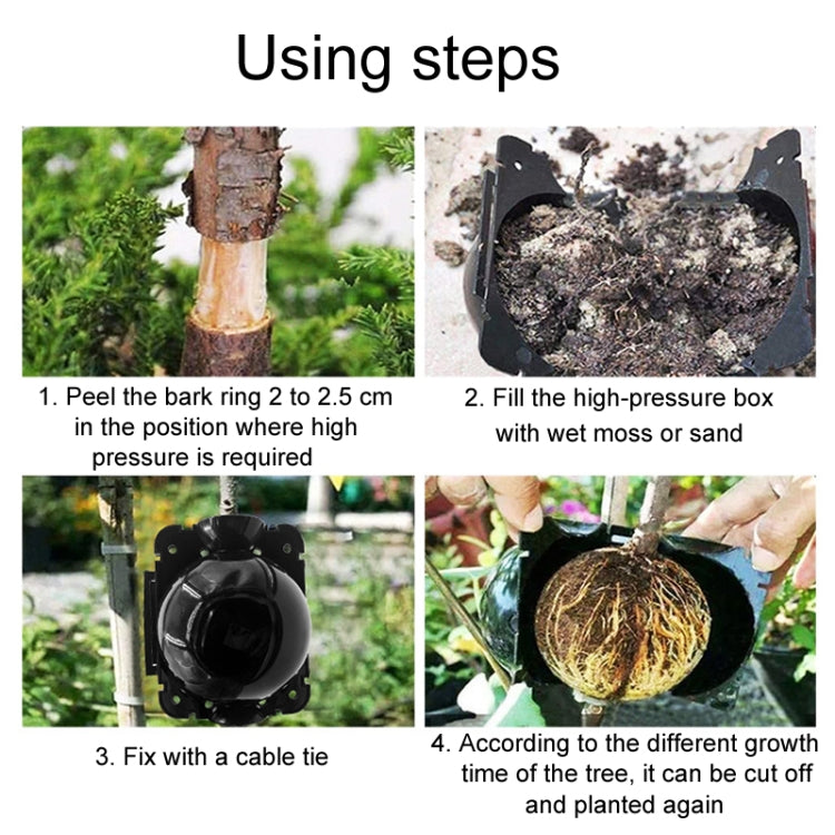 2pcs Plants Growth High Pressure Box Spherical Root Controller Grafting Root Cases, S Black 50mm, M Black 80mm, L Black 120mm, S Green 50mm, M Green 80mm, L Green 120mm, S Transparent 50mm, M Transparent 80mm, L Transparent 120mm