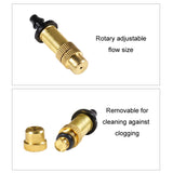 2pcs 4/7mm Barbed Atomizing Spray Nozzle Horticulture And Greenhouse Irrigation Micro Spray Header, Bronze Heads