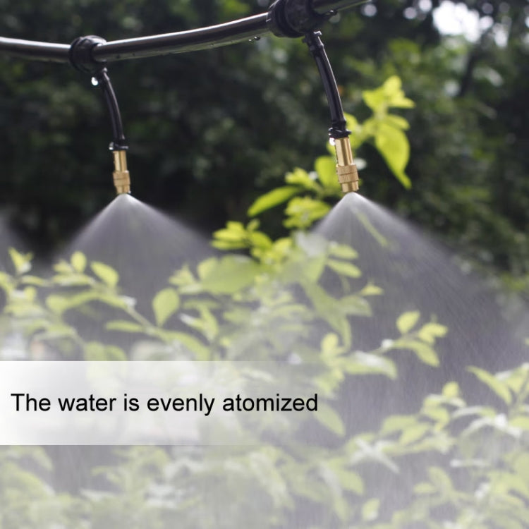 2pcs 4/7mm Barbed Atomizing Spray Nozzle Horticulture And Greenhouse Irrigation Micro Spray Header, Bronze Heads