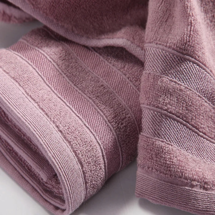 3pcs /Set Soft & Plush Towel Set Bamboo Fiber Cotton Bath Towel Washcloth For Bathroom