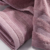 3pcs /Set Soft & Plush Towel Set Bamboo Fiber Cotton Bath Towel Washcloth For Bathroom