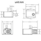 DC12V Micro Brushless Cold Water Circulating Fountain Water Pump, QR50C