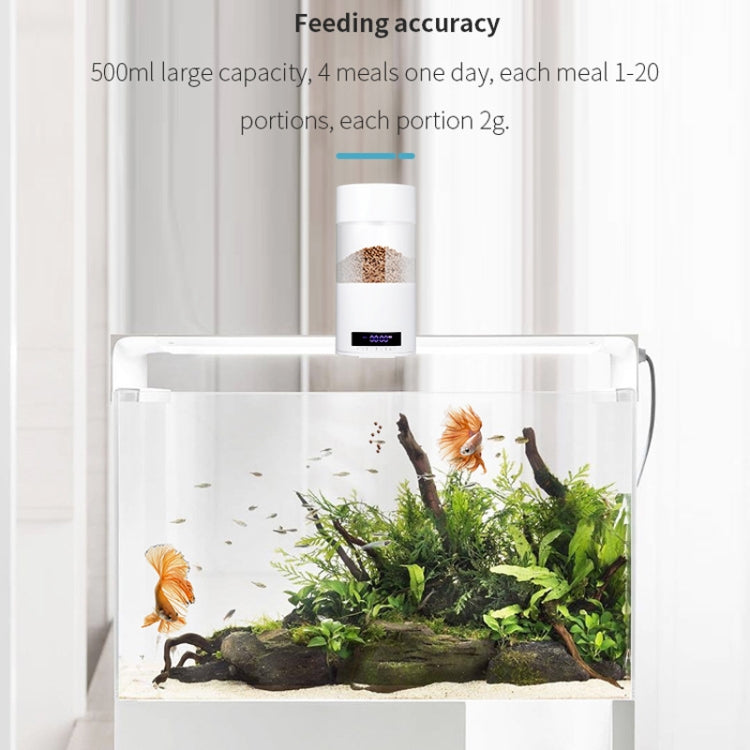 USB Direct Plug / Battery Dual-Use Automatic Fish Feeder Timing Dosing Feeder, O2