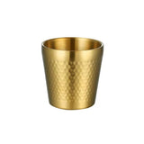 304 Stainless Steel Hammer Mug Thickened Double-Layer Restaurant Tea Cups, 175ml, 260ml, 300ml, 350ml, 450ml