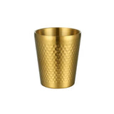 304 Stainless Steel Hammer Mug Thickened Double-Layer Restaurant Tea Cups, 175ml, 260ml, 300ml, 350ml, 450ml