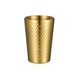 304 Stainless Steel Hammer Mug Thickened Double-Layer Restaurant Tea Cups, 175ml, 260ml, 300ml, 350ml, 450ml