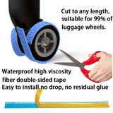 4pcs/ Set Cuttable Trolley Caster Cases Universal Wheel Silent Noise Reducing Silicone Protective Covers