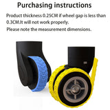 4pcs/ Set Cuttable Trolley Caster Cases Universal Wheel Silent Noise Reducing Silicone Protective Covers