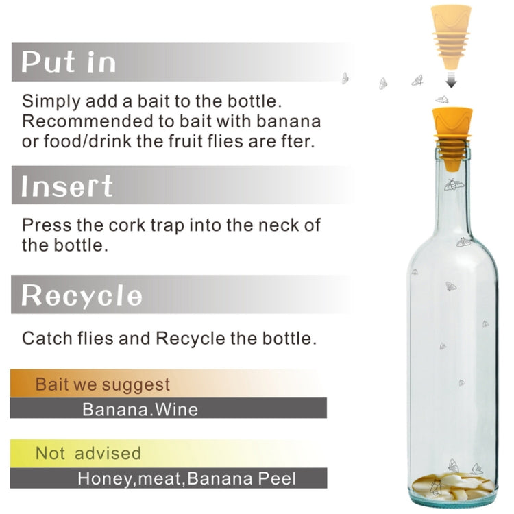 2pcs / Box Fruit Fly Catch Trap Insect Mosquito Luring Fly Tools