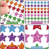 1500pcs / Pack Colorful Glitter Five-pointed Star Stickers Stationery Stickers, 125 x 195mm