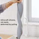 Silicone Kitchen Sink Splash Guard Countertop Water Blocking Splashback, White, Light Gray, Deep Gray