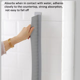 Silicone Kitchen Sink Splash Guard Countertop Water Blocking Splashback, White, Light Gray, Deep Gray