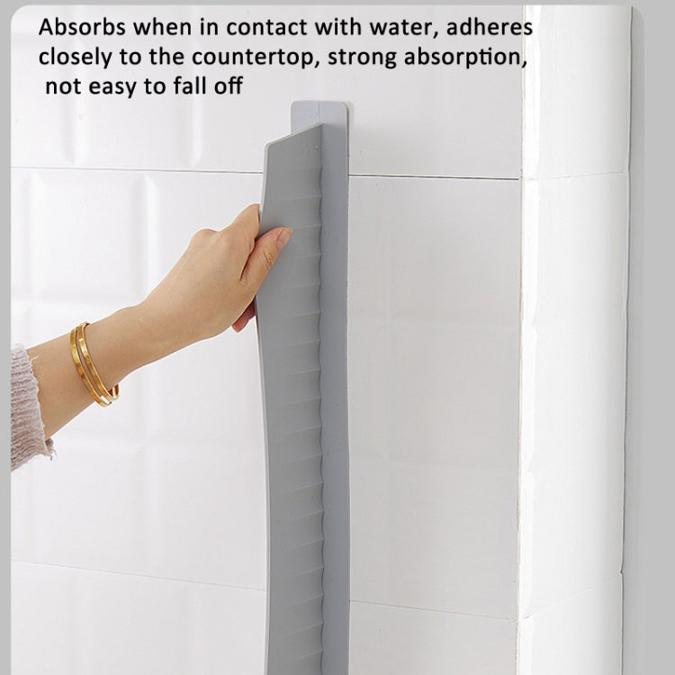 Silicone Kitchen Sink Splash Guard Countertop Water Blocking Splashback, White, Light Gray, Deep Gray