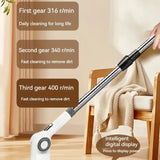 7 In 1 Electric Spin Scrubber Rechargeable Waterproof Floor Clean Bush with 23.6 Inch Adjustable Handle