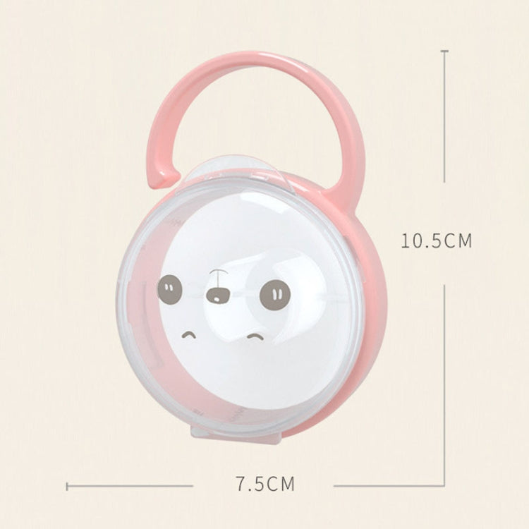 Baby Cartoon Panda Pacifier Storage Case Portable Pacifier Transparent Dust Box