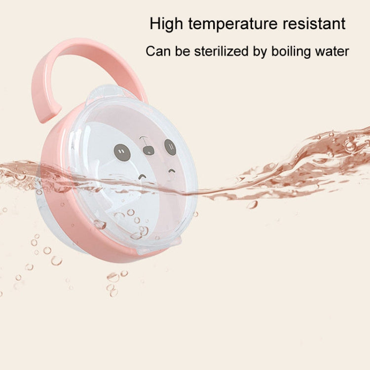 Baby Cartoon Panda Pacifier Storage Case Portable Pacifier Transparent Dust Box