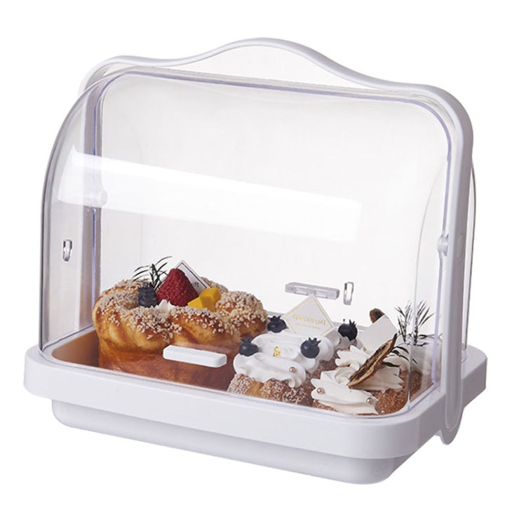 Portable Multi-function Transparent Storage Box Bread Box Bottle Organizer With Dustproof Lid, Small, Large