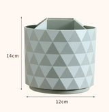 Desktop Rotating Pen Holder Large Capacity Stationery Storage Box Makeup Brush Storage Bucket