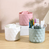 Desktop Rotating Pen Holder Large Capacity Stationery Storage Box Makeup Brush Storage Bucket