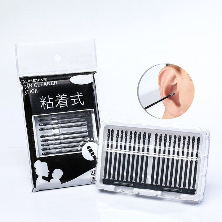 20pcs /box Spiral Sticky Ear Cleaning Cotton Swab Disposable Ear Cleaning Spoon