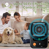 UltrasonicAnti Barking Devices Color Screen Auto Dog Bark Deterrent Devices with 3 Levels, Black, Green