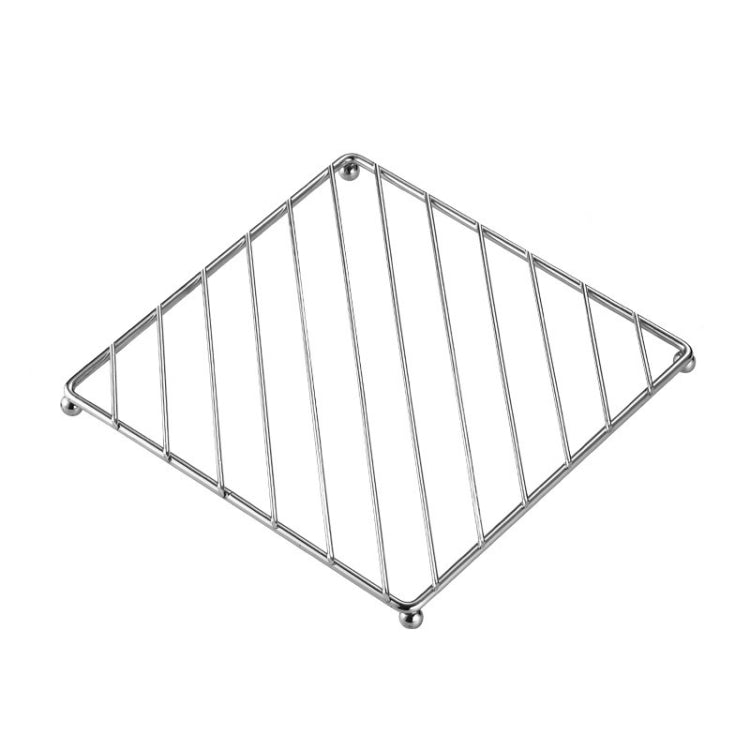 Stainless Steel Electroplating Kitchen Thickened Pot Rack Household Heat Insulating Mat Anti-Scald Dish Mat, Square, Circular