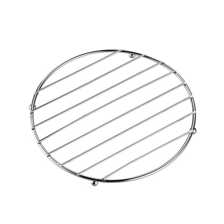 Stainless Steel Electroplating Kitchen Thickened Pot Rack Household Heat Insulating Mat Anti-Scald Dish Mat, Square, Circular