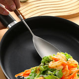 304 Stainless Steel Walnut Handle Cooking Tools Home Restaurant Kitchen Gadgets, Soup Spoon, Frying Spatula, Rice Spoon, Cake Knife, Cake Spatula