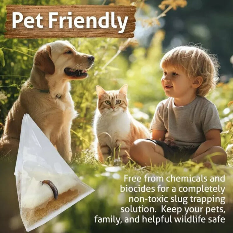 20pcs /Pack Snail Slug Trap Bag Garden Vegetable Plot Trap Transparent Plastic Bag