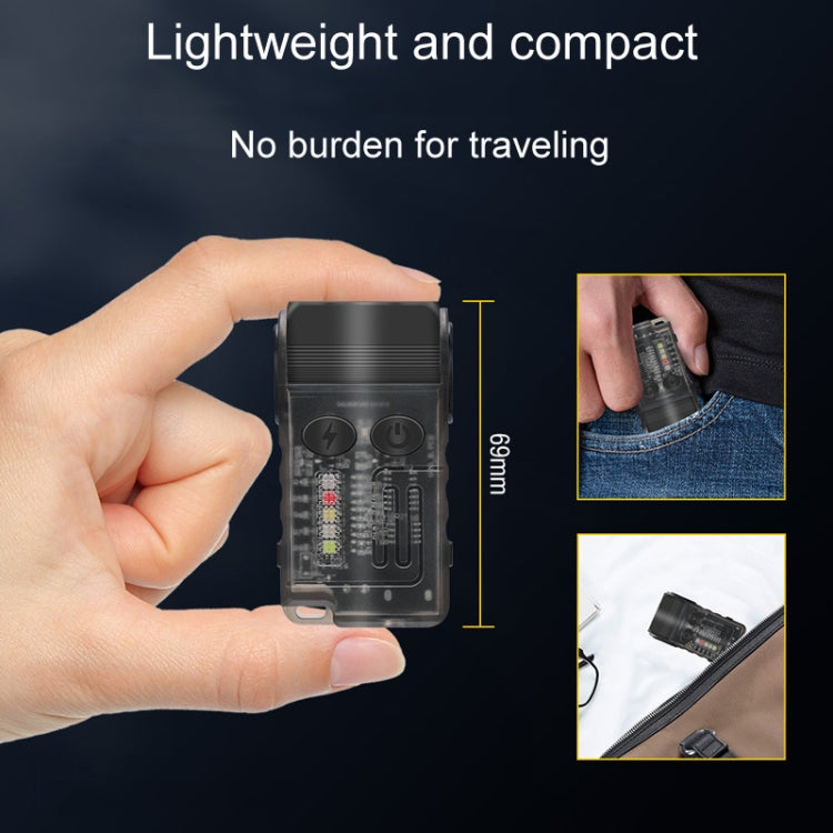V20 Portable Keychain Light Rechargeable Bright Mini Flashlight