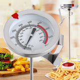 Stainless Steel Thermometer with Pot Clip for Frying, Cooking, Turkey, Food, Milk, 20cm Long Stem, 30cm Long Stem, 40cm Long Stem
