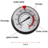 Stainless Steel Thermometer with Pot Clip for Frying, Cooking, Turkey, Food, Milk, 20cm Long Stem, 30cm Long Stem, 40cm Long Stem