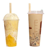 100pcs /Pack 6x197mm Disposable Paper Straws Biodegradable Party Drinking Straws Dessert Table Decoration Prop, White, Black, Kraft Paper