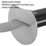 Stainless Steel Opening Oyster Scallop Tool Kitchen Shell Pryer, Knife+Wooden Stand