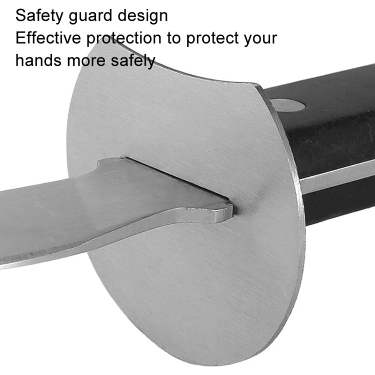 Stainless Steel Opening Oyster Scallop Tool Kitchen Shell Pryer, Knife+Wooden Stand