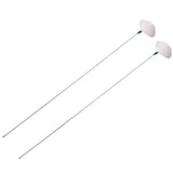 2pcs Medium Heads Silver Needle Goose Quill Stick Ear Picking Tool
