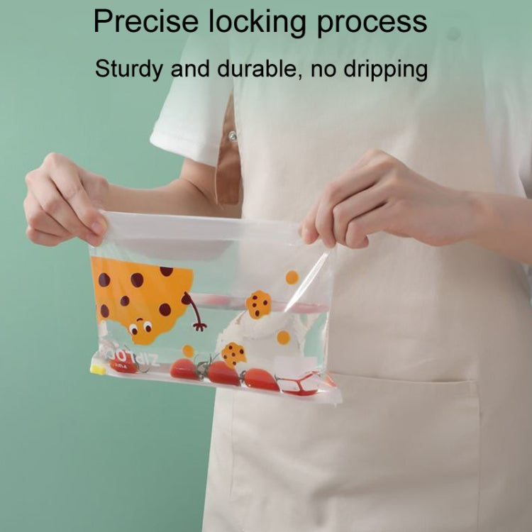 Household Food Sealing Storage Bag Refrigerator Zipper Fresh Pocket, Medium 20pcs / Box, Large 15pcs / Box