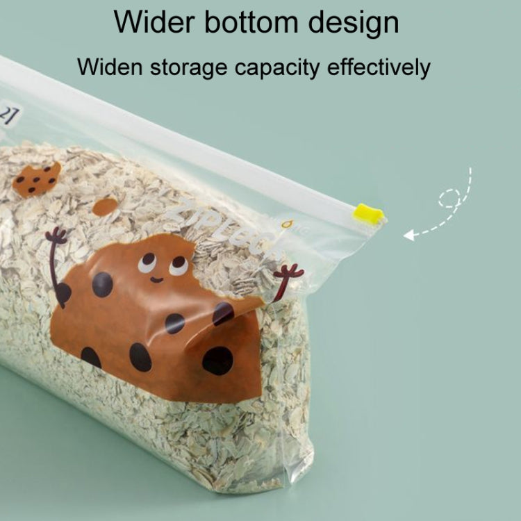 Household Food Sealing Storage Bag Refrigerator Zipper Fresh Pocket, Medium 20pcs / Box, Large 15pcs / Box