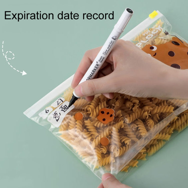 Household Food Sealing Storage Bag Refrigerator Zipper Fresh Pocket, Medium 20pcs / Box, Large 15pcs / Box