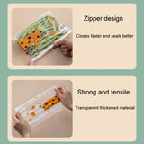 Household Food Sealing Storage Bag Refrigerator Zipper Fresh Pocket, Medium 20pcs / Box, Large 15pcs / Box