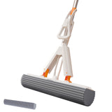 Household Water Absorbent Telescopic Pole Mop Lazy Hands-Free Folding Mop Random Color Delivery, 28cm+1 Cotton Head, 28cm+2 Cotton Heads, 28cm+3 Cotton Heads, 35cm+1 Cotton Head, 35cm+2 Cotton Heads